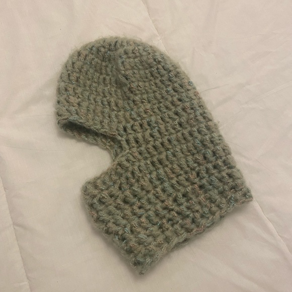 Seafoam Mohair Balaclava - Picture 2 of 4
